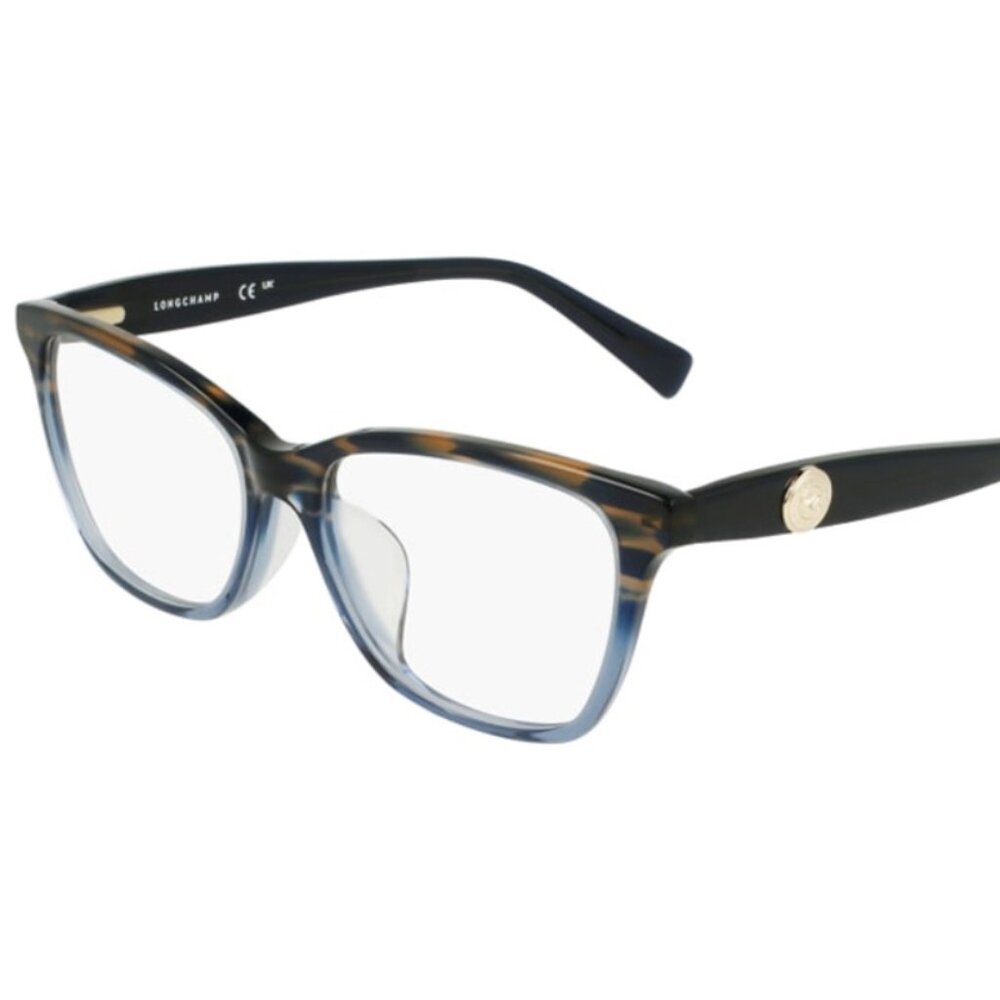 NEW Longchamp LO2744LB 406 Textured Blue Eyeglasses Frame 55-16